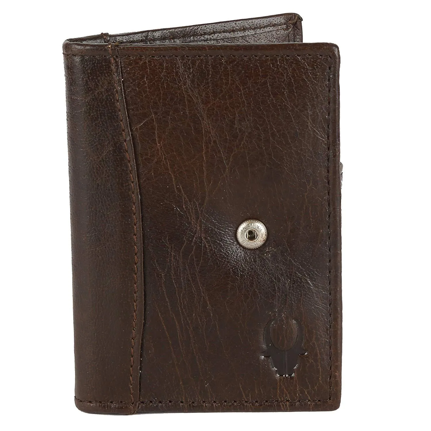 WildHorn Dark Brown Genuine Leather Credit Card Holder