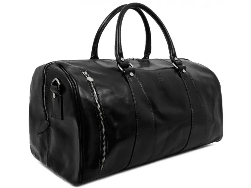 Wise Children - Leather Duffel Bag for Men and Women