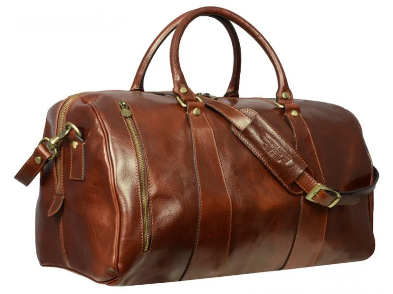 Wise Children - Leather Duffel Bag for Men and Women