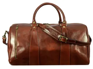 Wise Children - Leather Duffel Bag for Men and Women