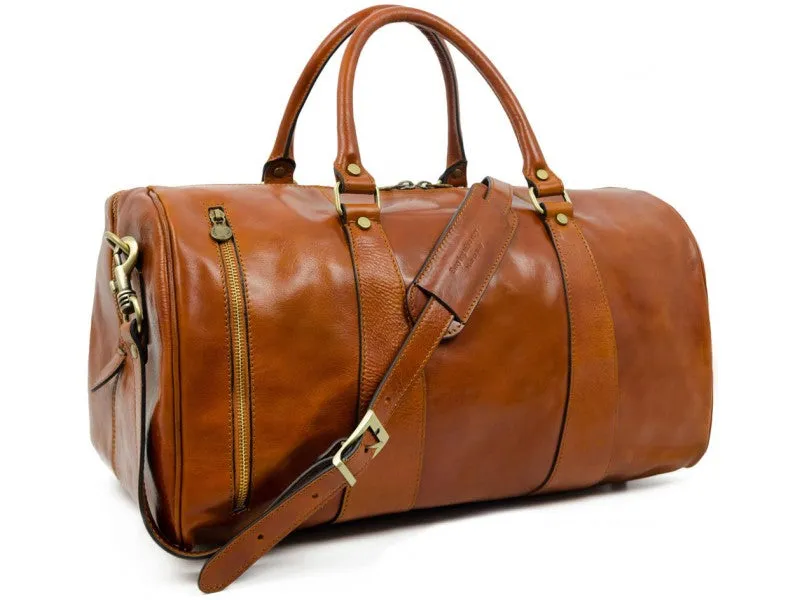 Wise Children - Leather Duffel Bag for Men and Women