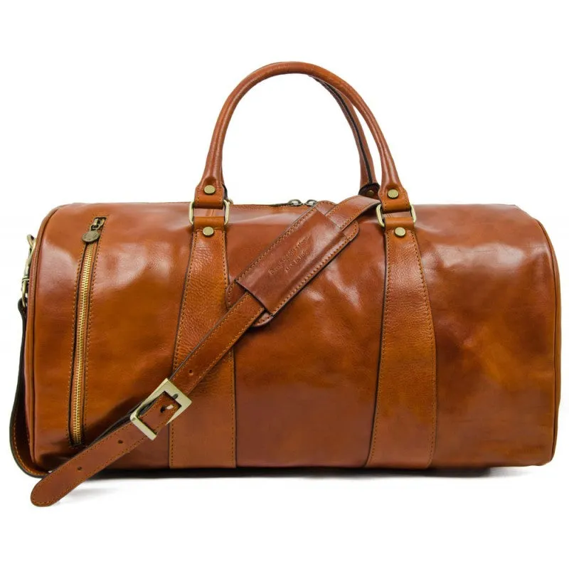 Wise Children - Leather Duffel Bag for Men and Women