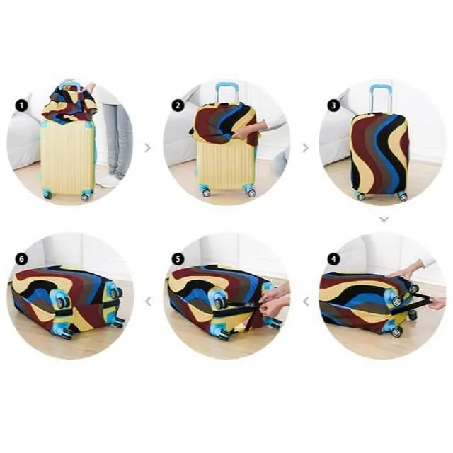 Yellow Cat Fish Prints | Standard Design | Luggage Suitcase Protective Cover