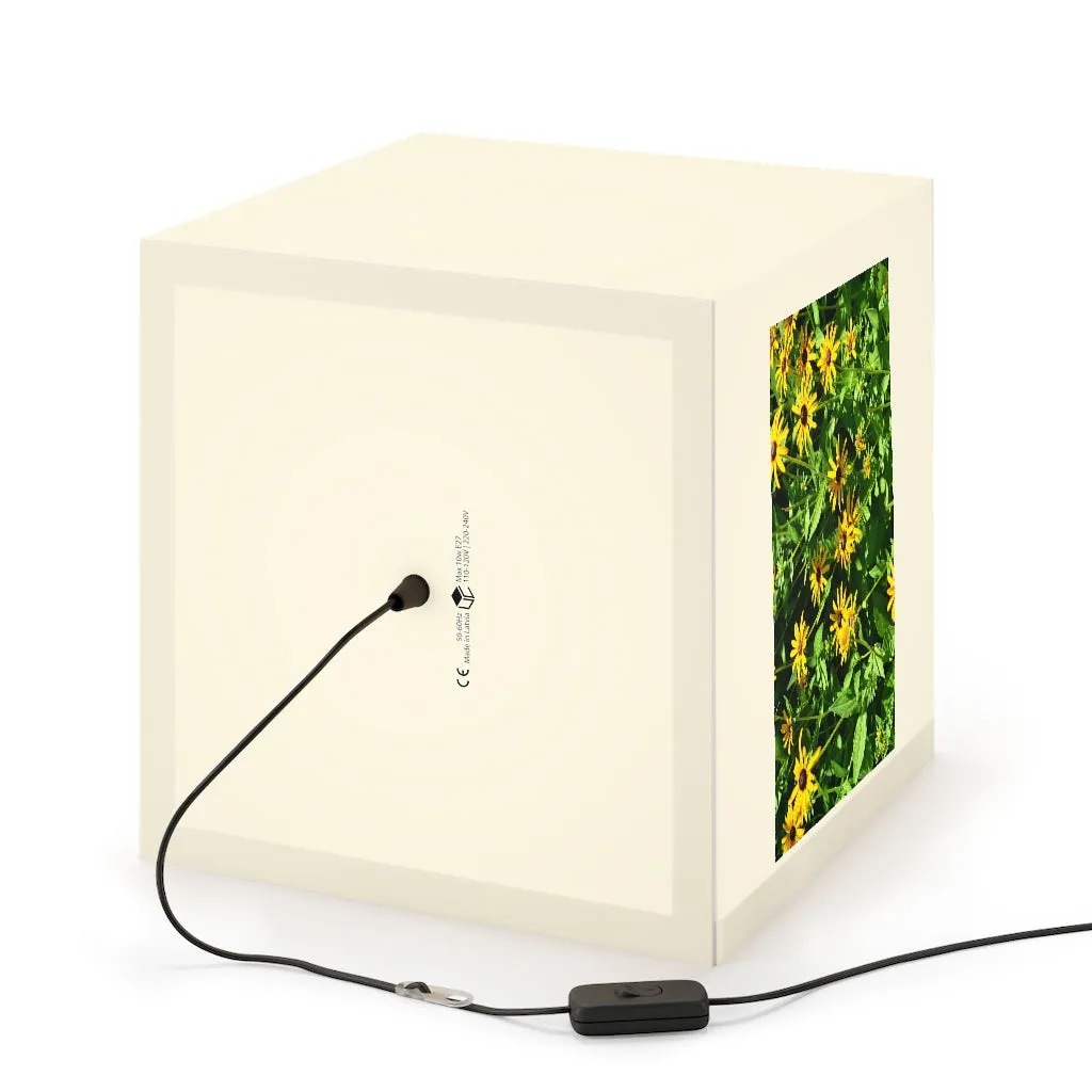 Yellow Flowers Personalized Lamp